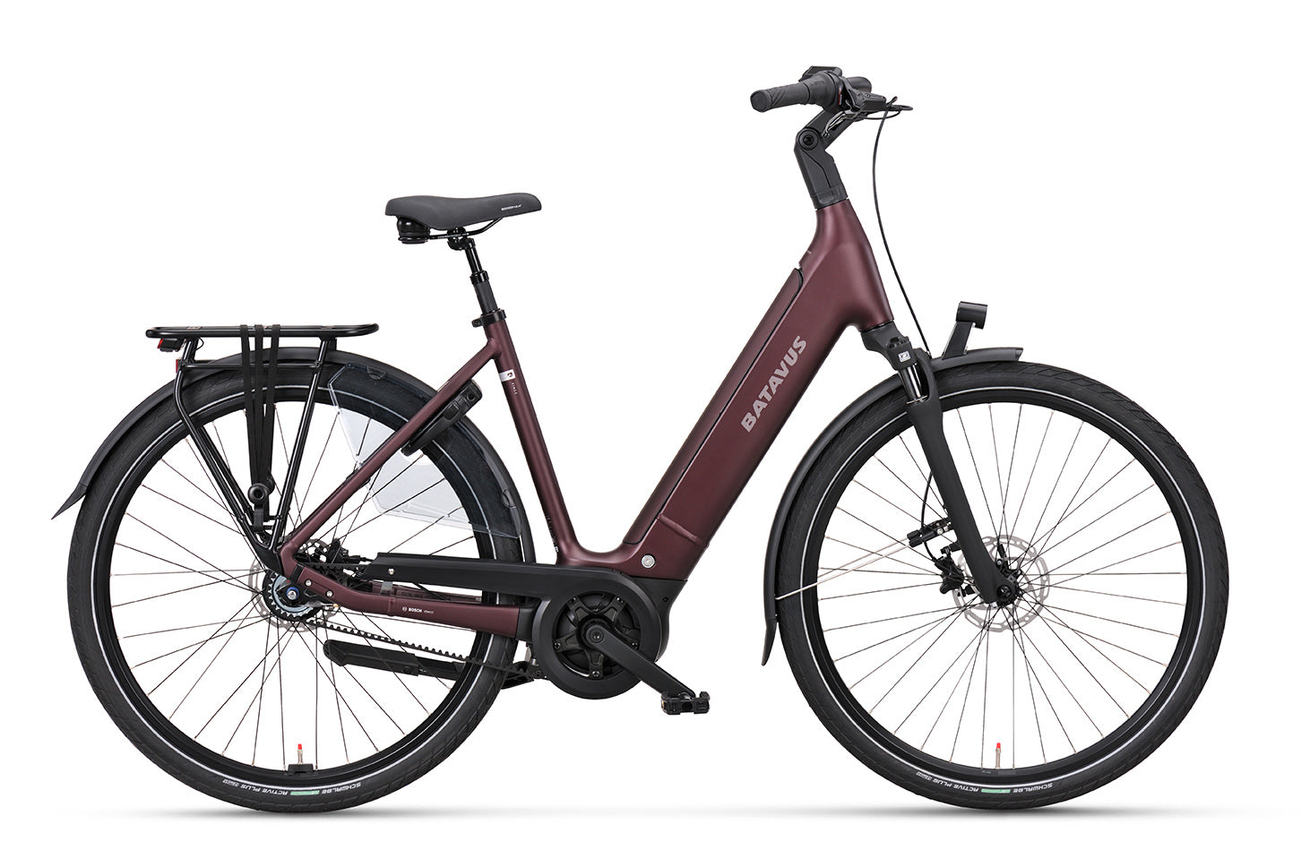BATAVUS Finez PT Exclusive 2026 - 500 Wh Dames Burgundy Red Matt 57cm 2026