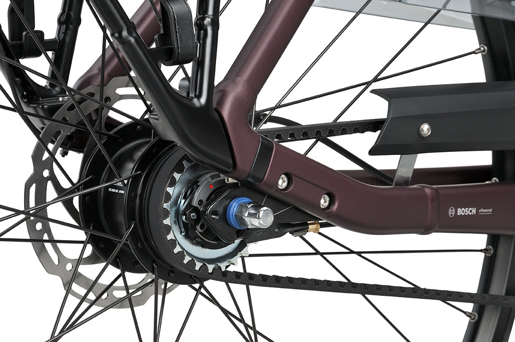 BATAVUS Finez PT Exclusive 2026 - 500 Wh Dames Burgundy Red Matt 57cm 2026