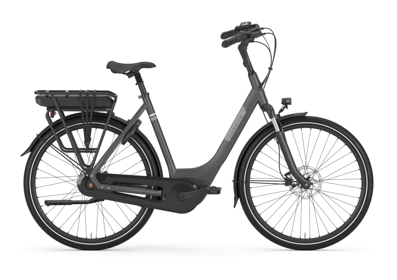 GAZELLE Paris C7+ DEMO 950KM Dames Anthracite Grey Mat 61cm 2025