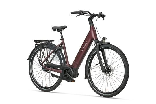 BATAVUS Finez PT Exclusive 625Wh Dames Burgundy Red Matt 53cm 2026